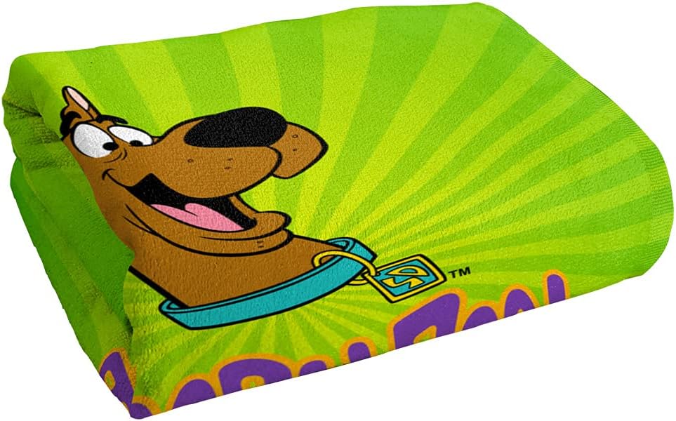 LOGOVISION Scooby-Doo Burst Green Officially Licensed Beach Towel 30" X 60"