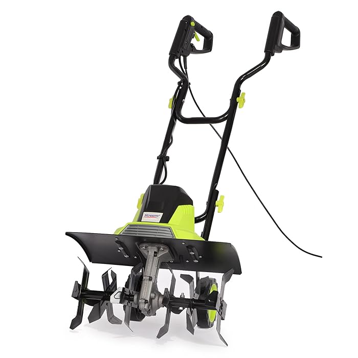 Buy Electric Tiller, 1500W Garden Soil Cultivator Rotavator with 6