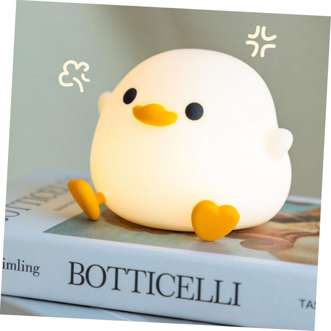 Veilleuse en Silicone Dessin Animé Rechargeable 800mah Douce