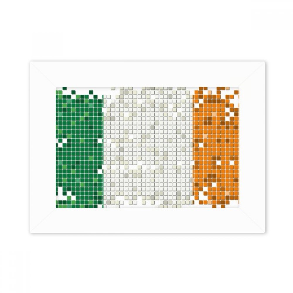 Cadre photo de bureau 5x7 pouces avec motif drapeau Italie