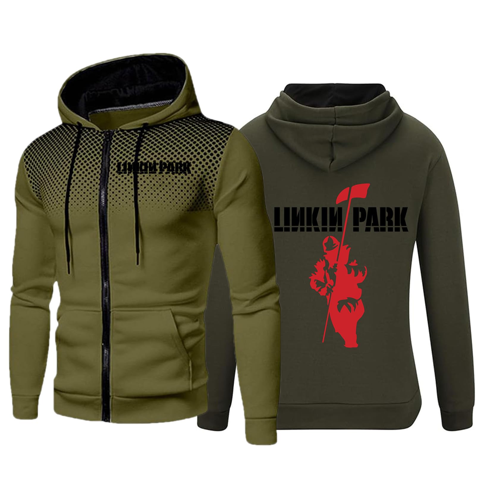 2024 Men’s Hooded Sweatshirts for Linkin Park Hoodie Long Sleeve Pullover Casual Drawstring Hoody Top For Linkin Park Zip Up Jacket Hoodie Jumpers Spring Tracksuits,J-L