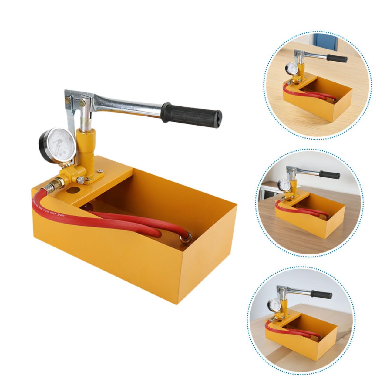 Kit De Prueba De Presión Hidráulica Bomba De Presión Manual Comprobador Compacto Para Tuberías