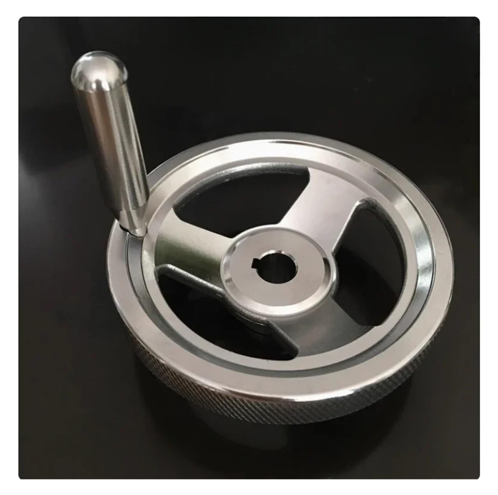 Volantino zigrinato for macchina utensile, volantino con sede for chiavetta, volantino for macchina(10mm,140mm)
