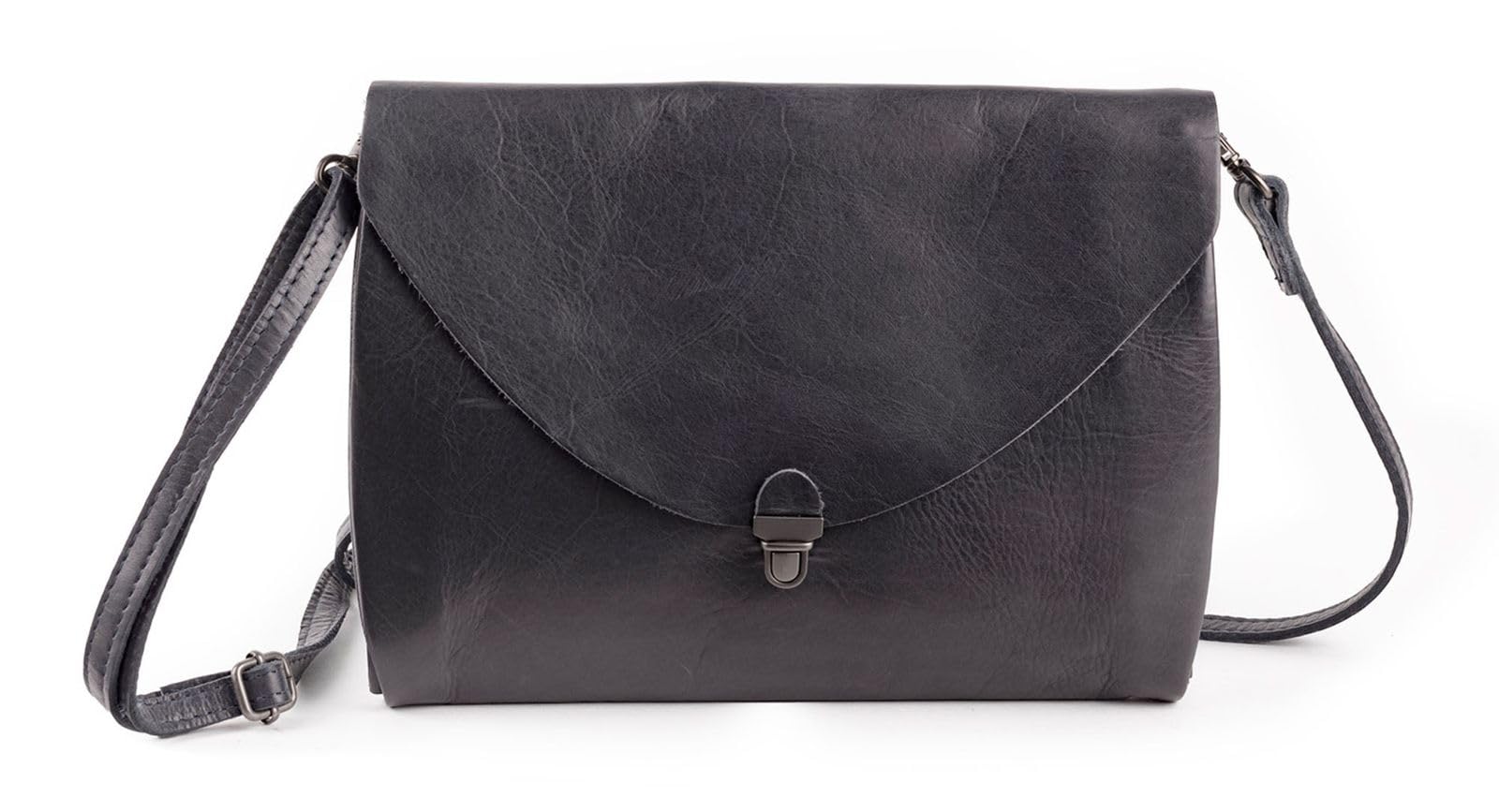 Bolso de mano tipo clutch L HAROLD'S Fold azul oscuro para moda mujer actual 2