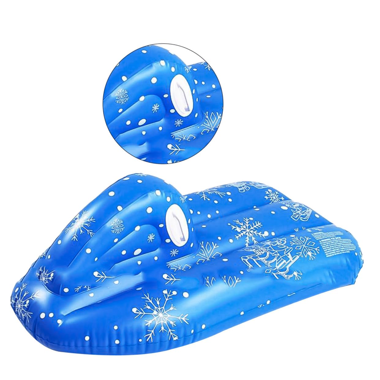 Toyvian Slitta da Neve in Pvc Slittino Leggero e Resistente Strumento per Divertimento Invernale per Ragazzo Ragazza