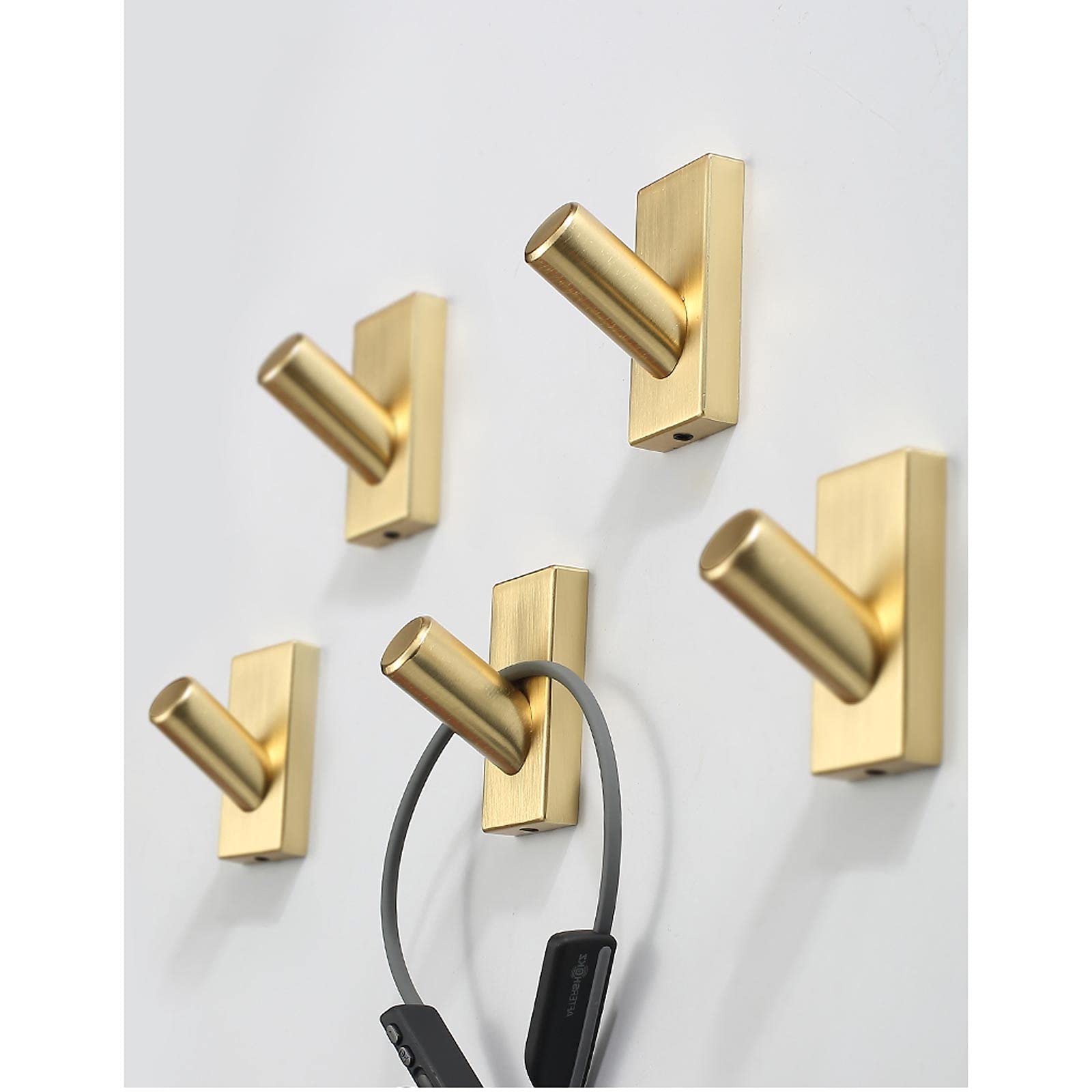 PORTE MANTEAU MURAL 5 CROCHETS & PORTE CHAPEAUX Métal Peint & Céramique