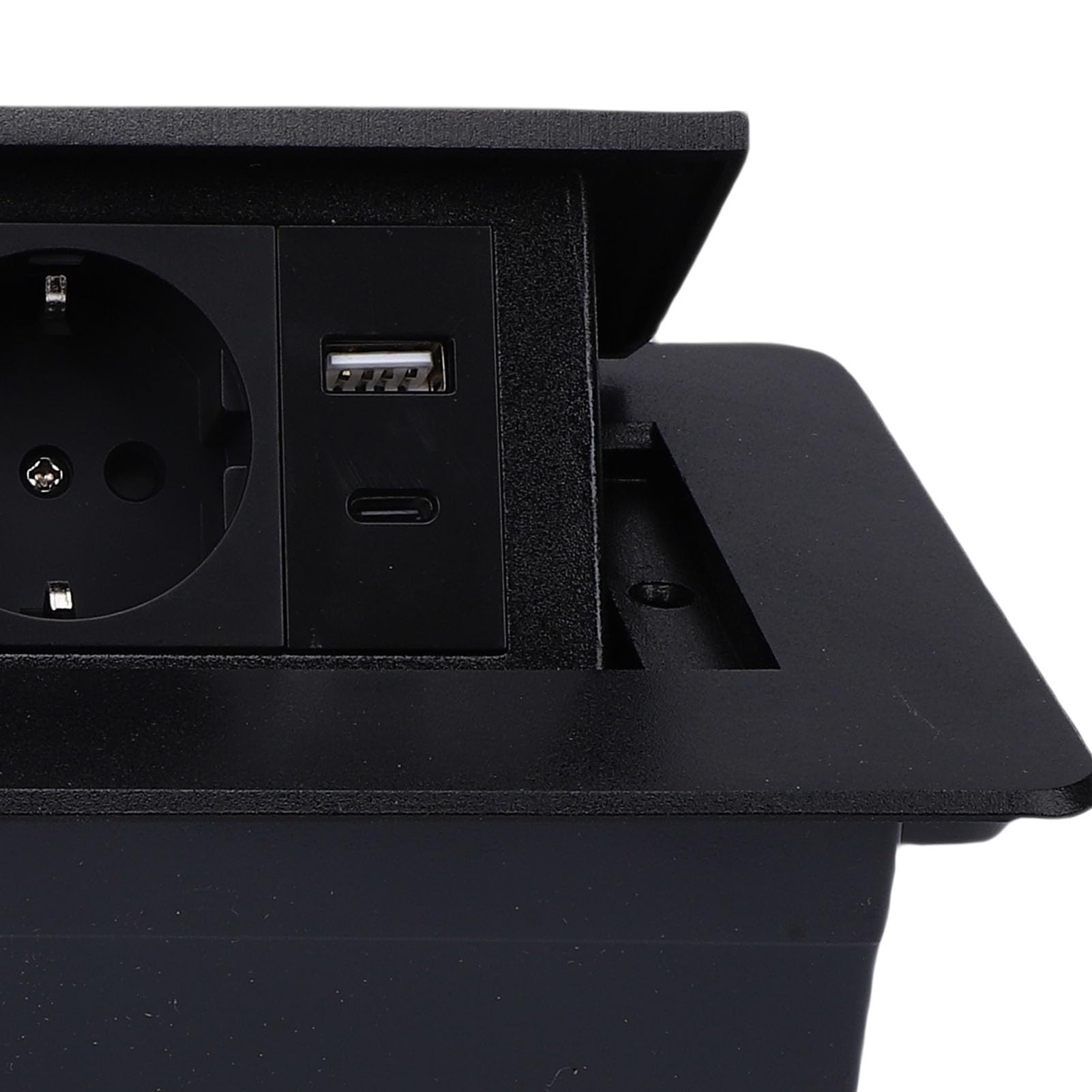 LiebeWH Multiprise Pop-up de Bureau avec 3 Prises, Ports USB A et C 20 W