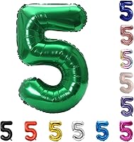 Vista 87 de YPSelected Globo de aluminio grande de 32 pulgadas con número de helio, cumpleaños, boda, fiesta, 0-9 (azul bebé, 2)