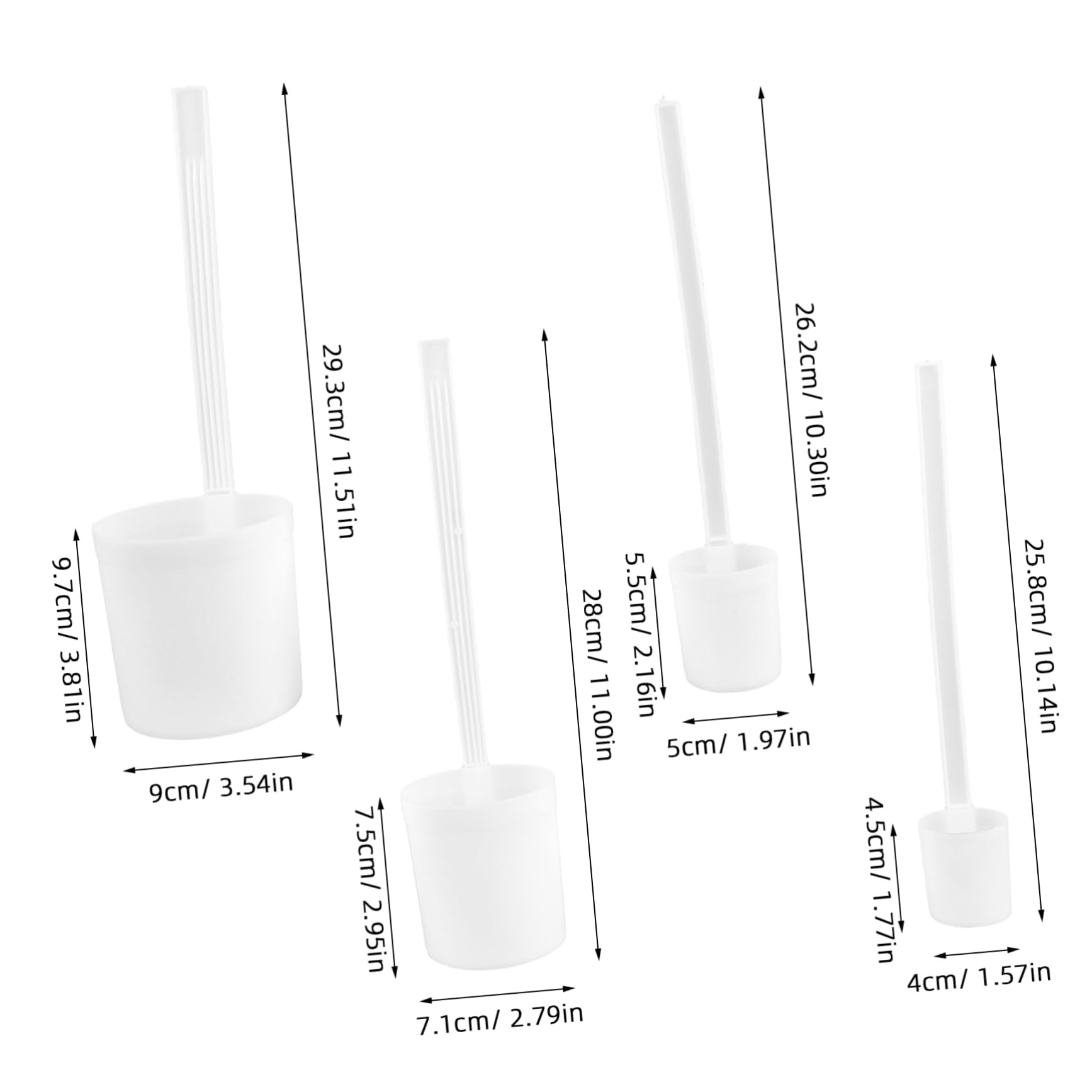 Ciieeo 5 Set Di Mestoli Da Vino Con Manico Cucchiaio Da Portata Utensile Da Cucina Multiuso Per Raccogliere Acqua E Vino 4 Pezzi * 5