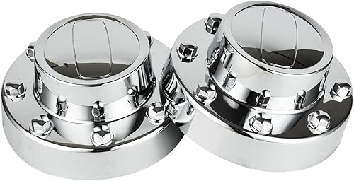 Miniatura 8 de Repuesto para tapa de cubo central de rueda cromada 2011-2018 Ram 3500 2 piezas delantera de 1 tonelada doble DRW aleación rueda