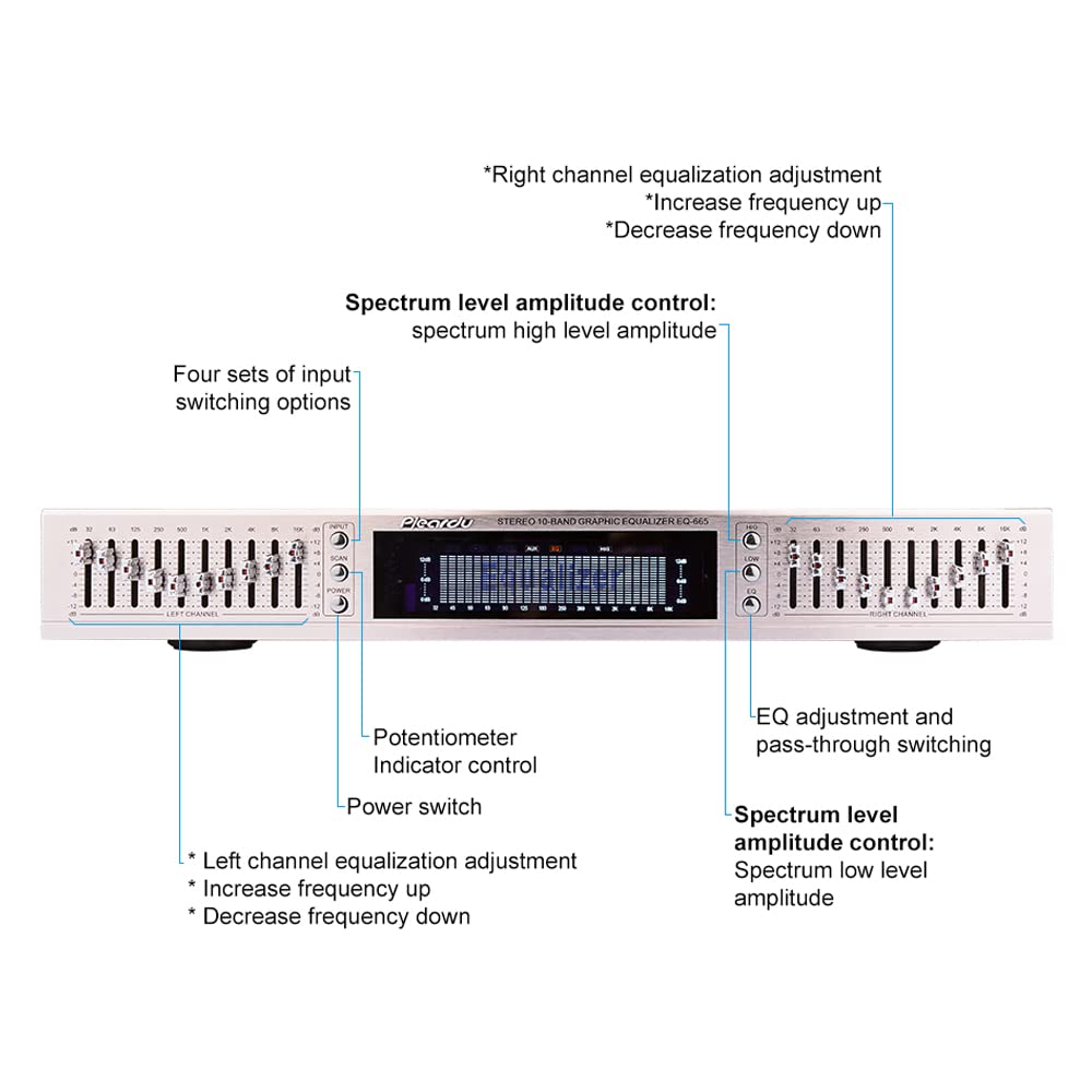 Égaliseur Equaliseur Graphique Vintage Audio BST