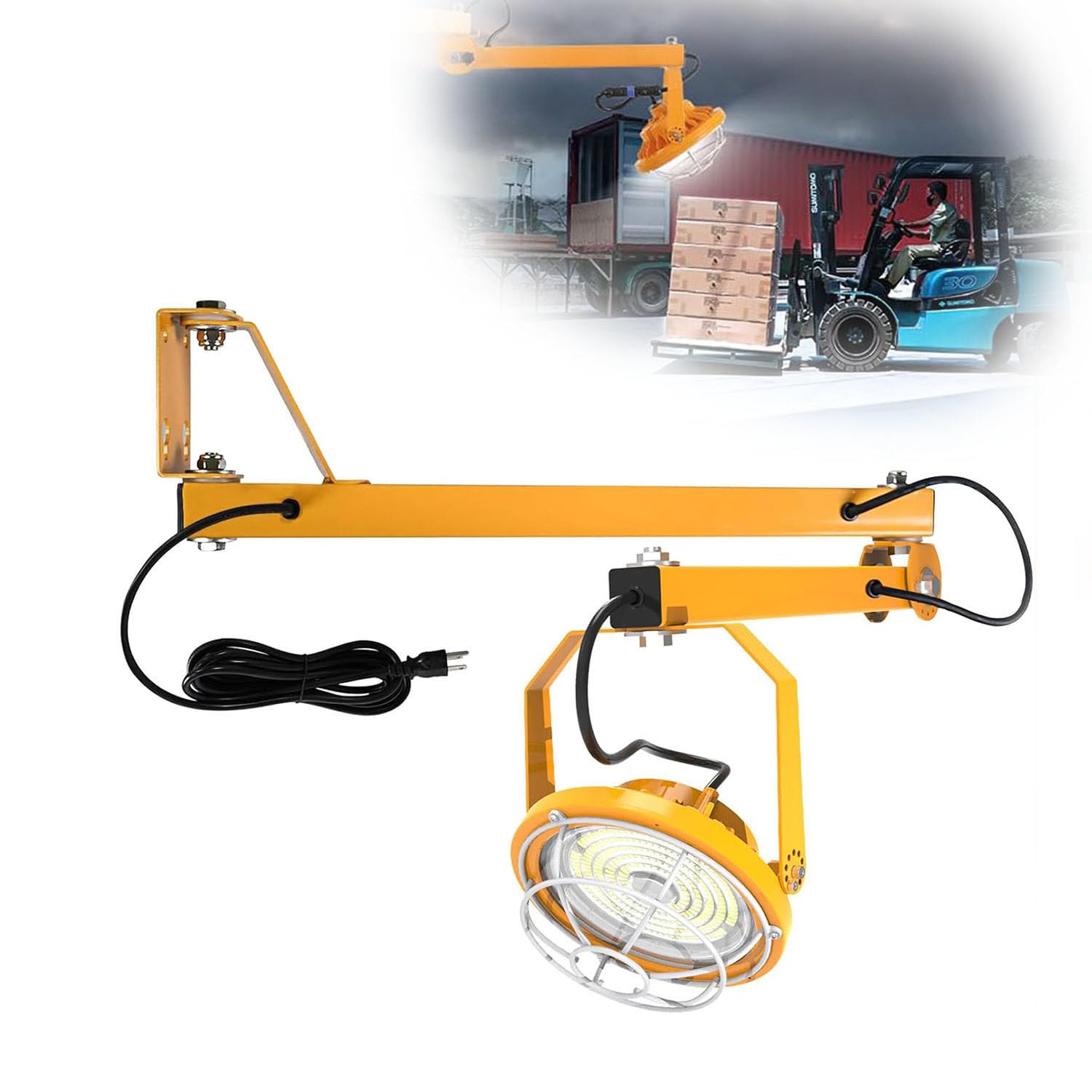 XueFulxion Waterproof LED Work Light for Docks Ip65 Rotatable Lamp Head 50W