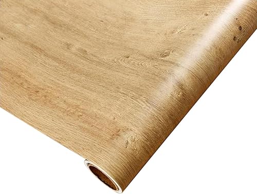Miniatura 4 de Papel de contacto de madera autoadhesivo, película de vinilo de madera de 23.6 x 39.37 pulgadas, papel tapiz de madera impermeable y extraíble,