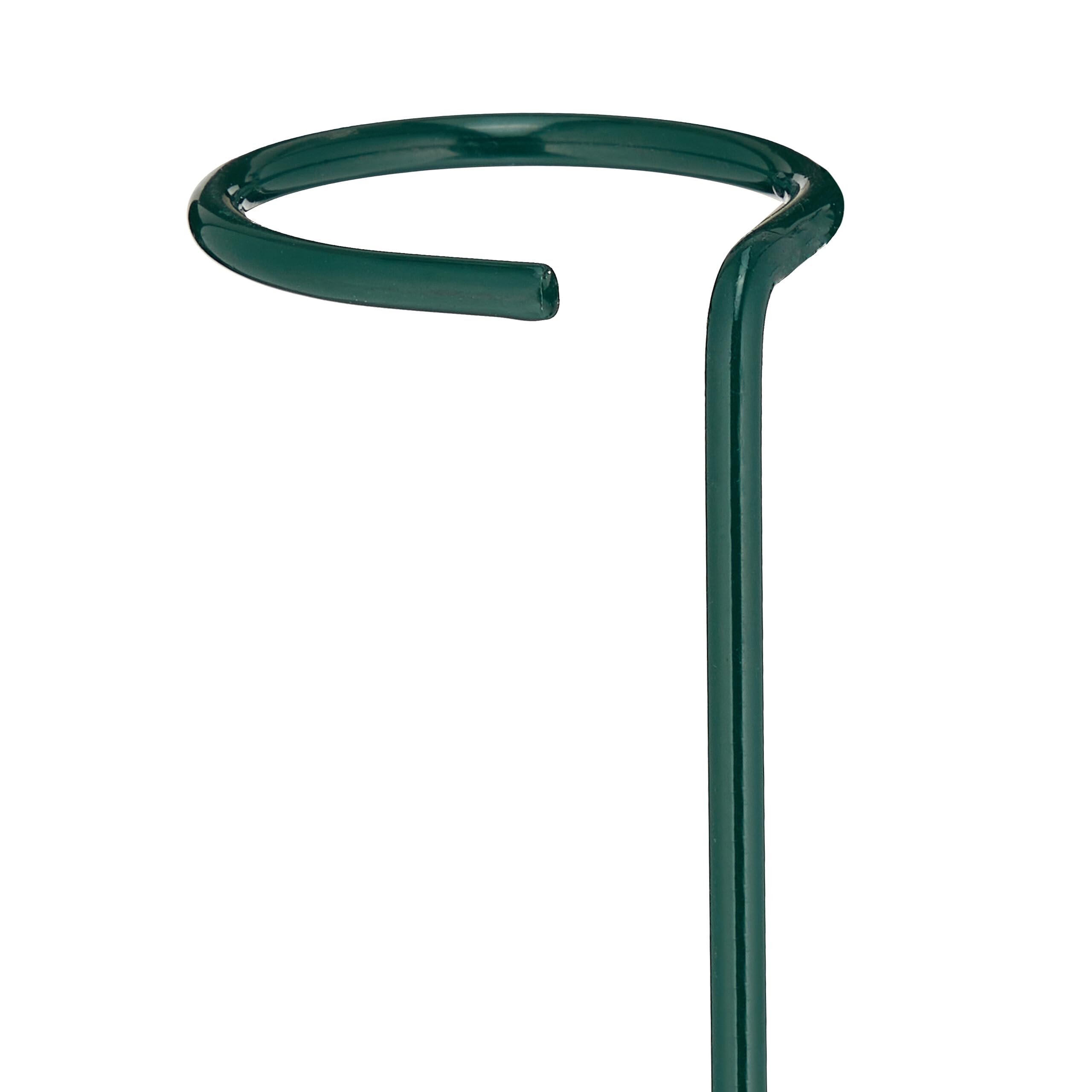 Relaxdays Tutor do pomidorów, duży zestaw 10 sztuk, metaliczny, praktyczny design, 60 cm, ciemnozielony