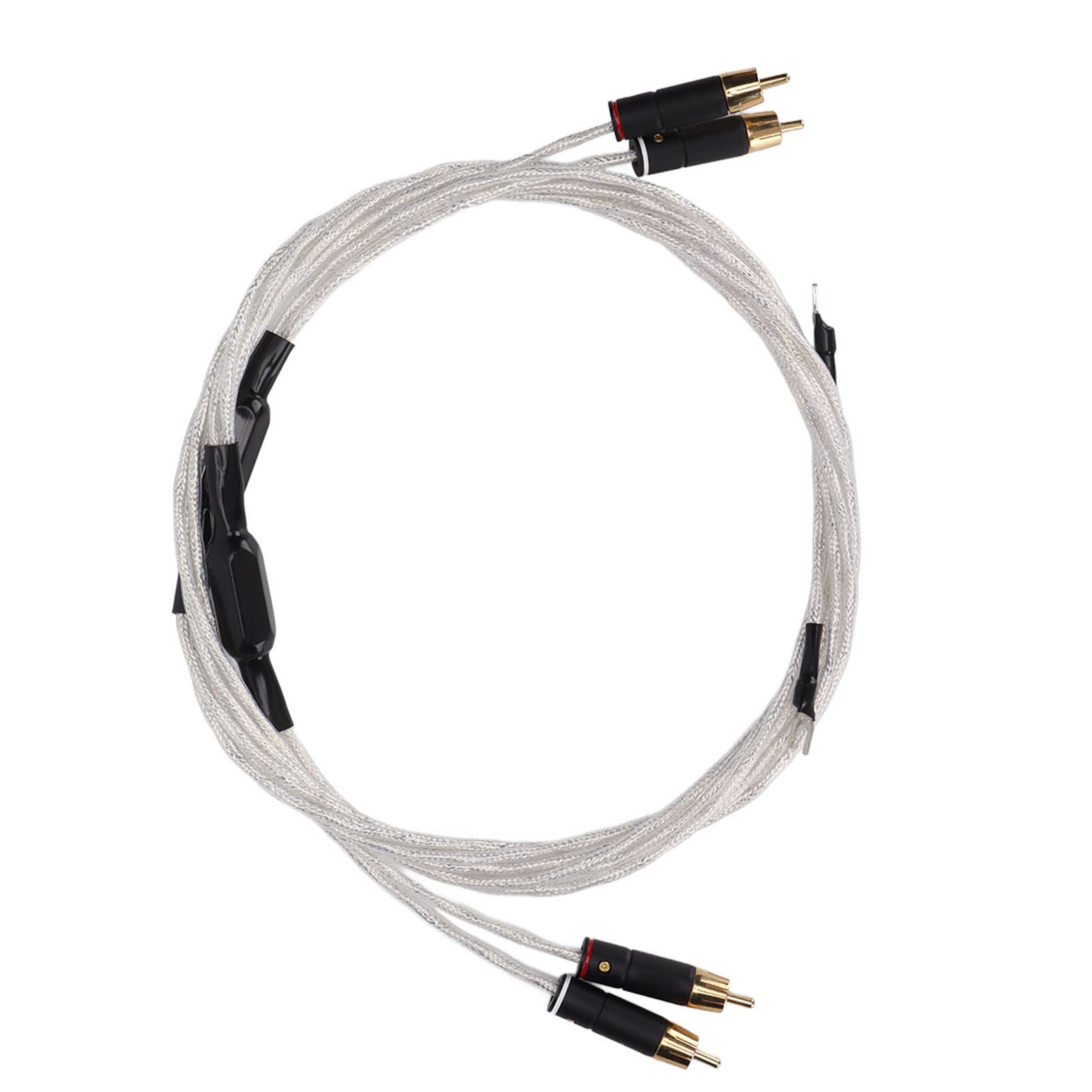TOPINCN Audiophiles Cavo Trasmissione del Segnale Placcato Oro Premium Cavo da a per Appassionati di Domestico Bianco XS-0608 (1M)