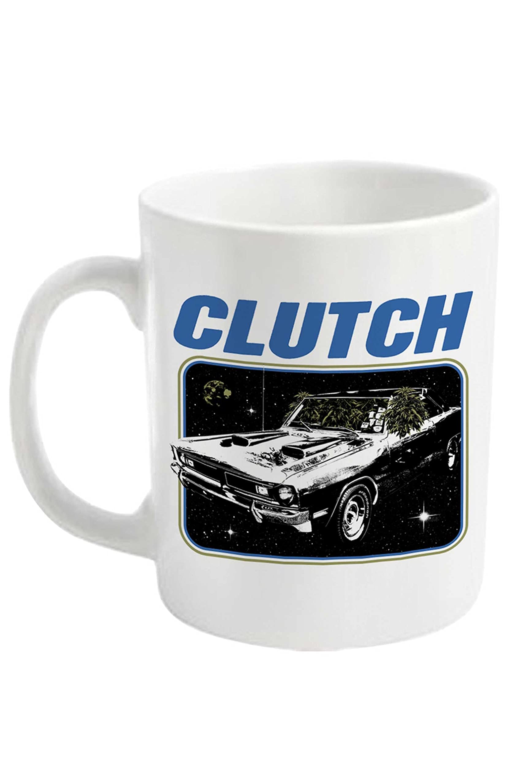 ClutchClutch Mug Space Grass Band Logo Official White Boxed