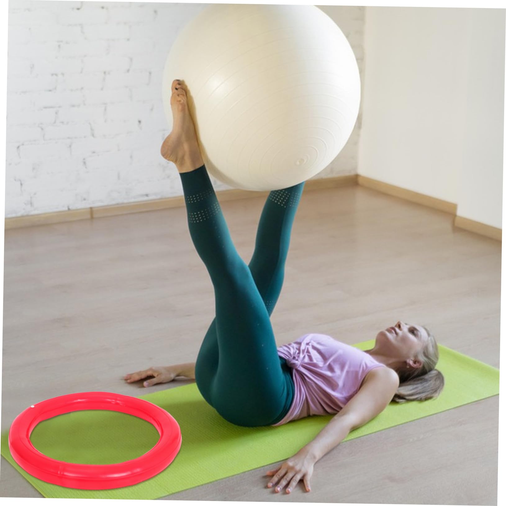 Didiseaon Base Stabilità per Palle Yoga PVC Antiscivolo per Palloni Esercizio per Palestra Casa e Studi Fitness Design Esplosione Facile Installare