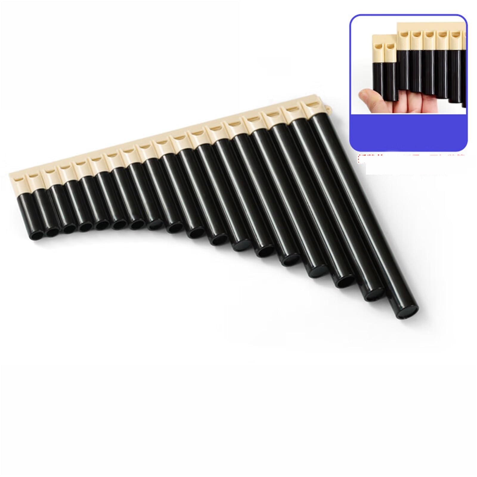 Profesjonalne Fletni Pana Profesjonalna Fajka Pan Flute 18 Dla Początkujących(Beige)
