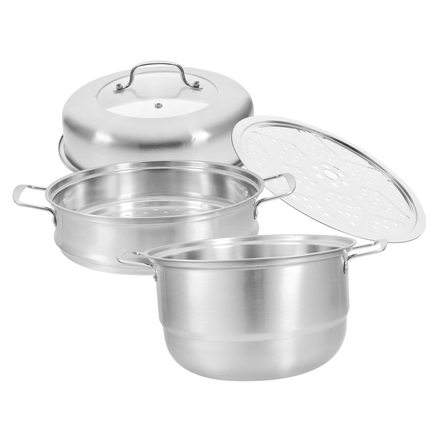 PRETYZOOM Juego de Ollas de Vapor Multiusos Vaporera de Alimentos para Bebés Vaporera de Verduras Cesta para Ollas de Vapor Accesorios