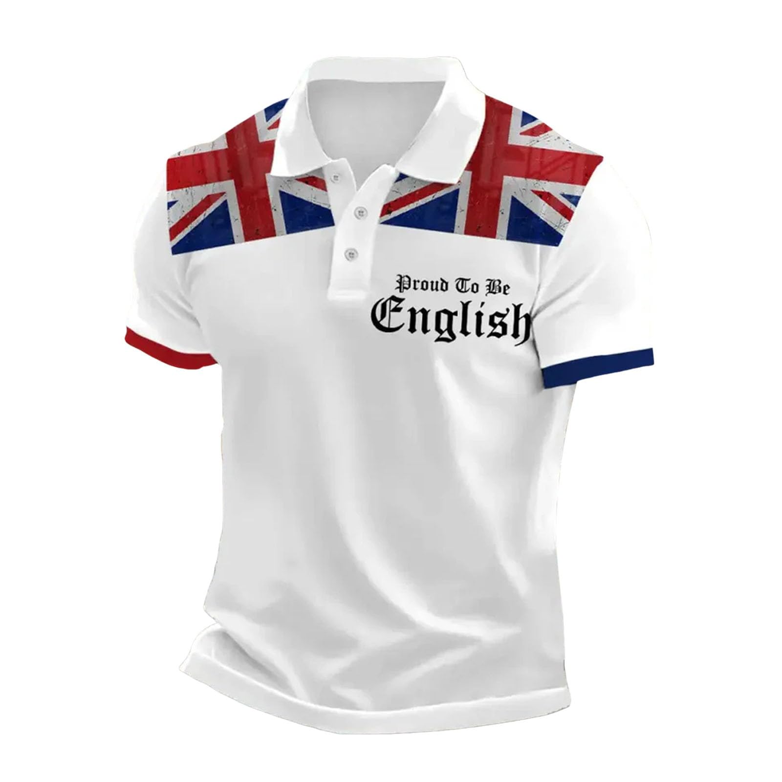 Men's Scotland Themed Polo Shirt 2026 – Summer Short Sleeve Casual Top with Subtle Thistle Motif, Relaxed Fit Golf Shirt for Holiday UK, Scottish Football Fan Tee Shirts