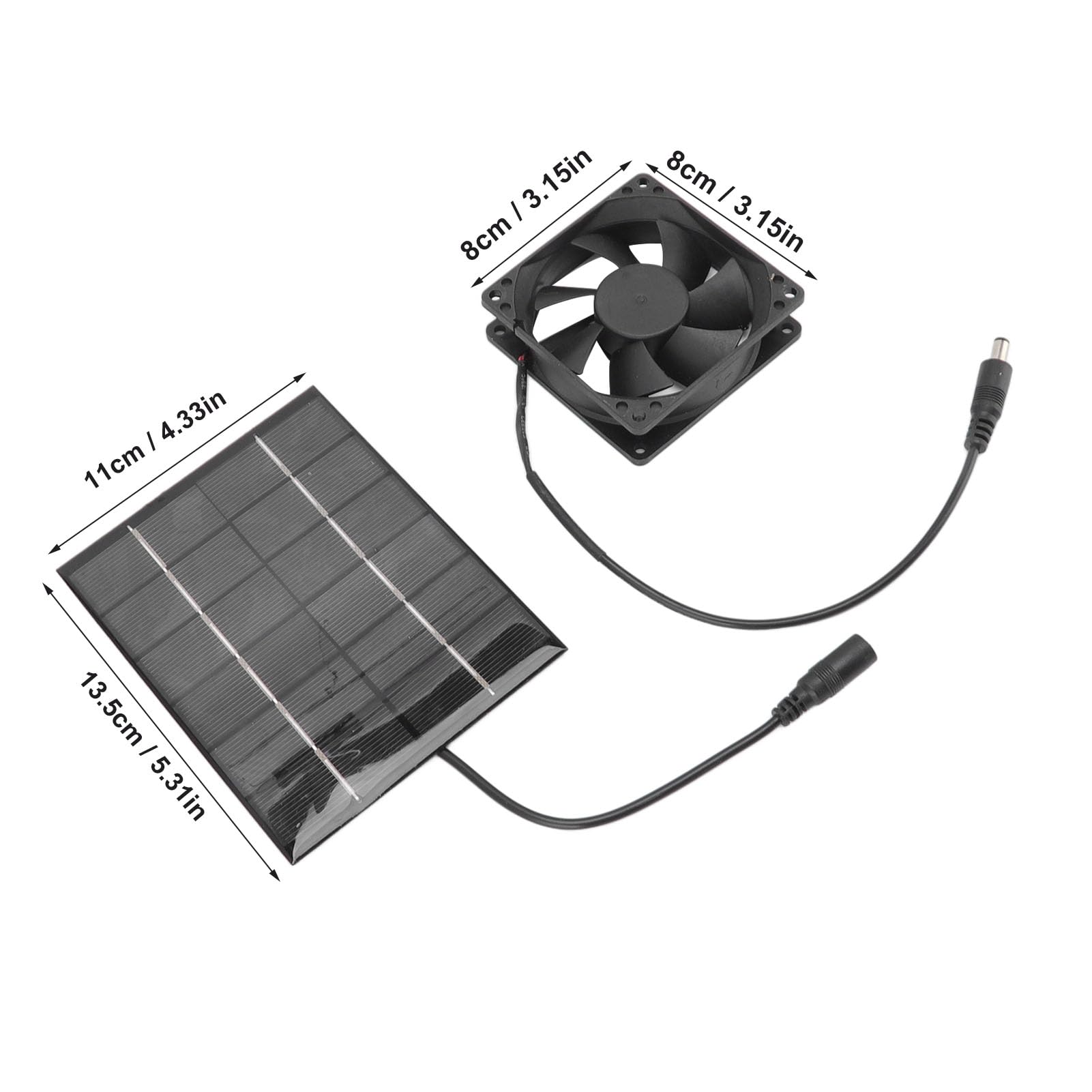 Ventilador de Escape, Ventilador de Escape Solar, Ventilador de Ventilación, Ventilador de Panel Solar Herramienta de Disipación de Calor de Ventilación de Aire de Escape para