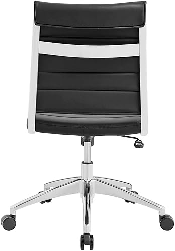 Miniatura 6 de Modway Jive - Silla de conferencias giratoria sin brazos y respaldo medio, color negro