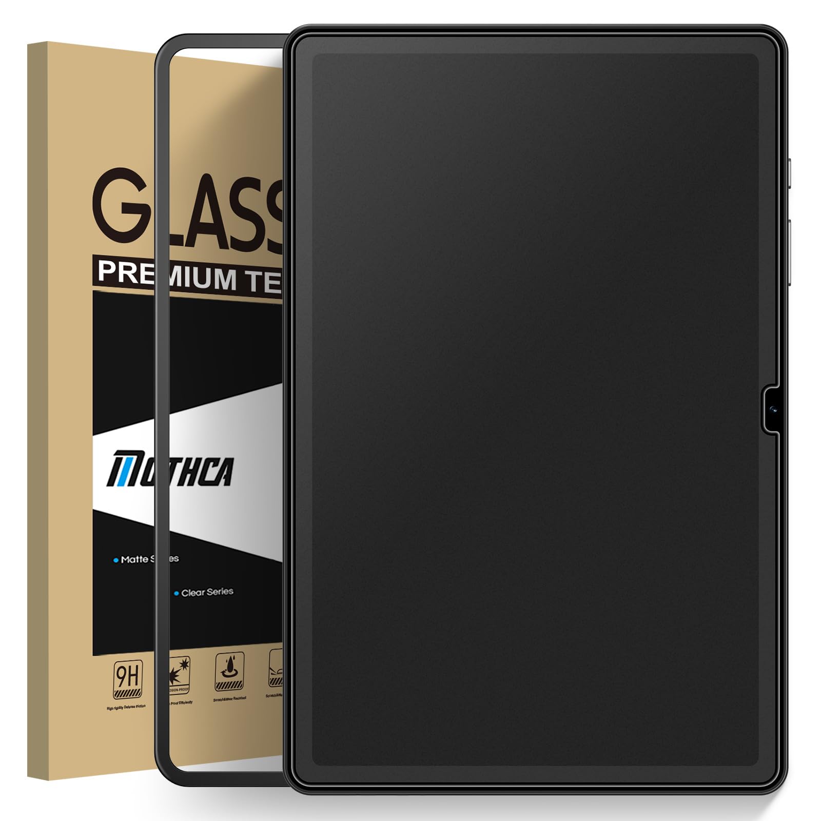 Mothca für Panzerglas Matte für Samsung Galaxy Tab A9+/ A9 Plus 11 Zoll 2023, Anti-Glare Schutzglas Anti-Fingerabdruck Displayschutz Folie Matte Schutzfolie, 1 Stück