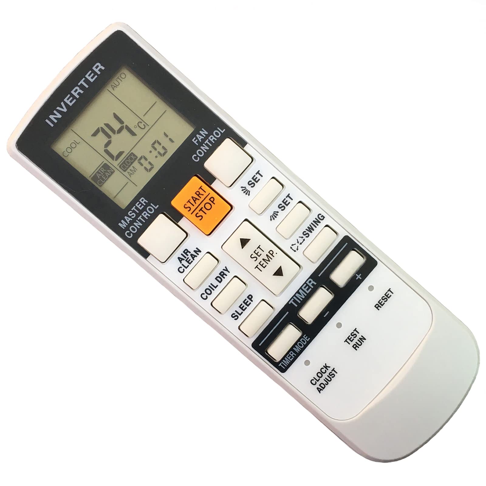 Replacement Remote Control for Fujitsu ASU7RLF1 ARU7RLF ASU9RLF1 ASU12RLF1 ASU9RL2 ASU12RL2 ASU9RLS ASU12RLS2 ASU9RLS2 AUU7RLF AR-RAJ1E ASU09RL2 Split