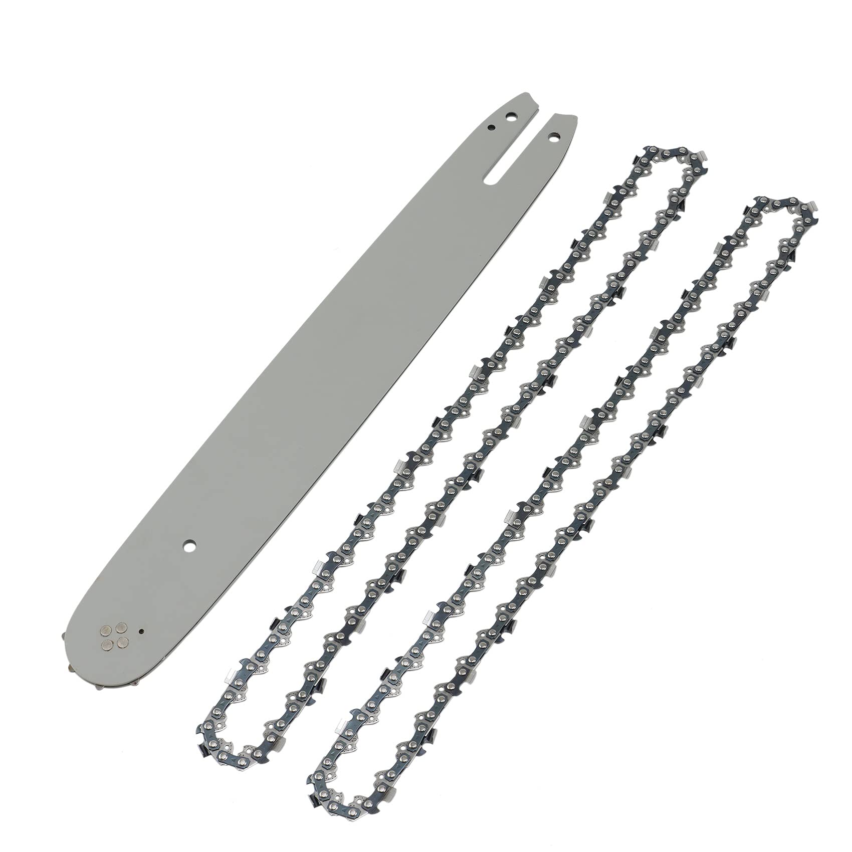Barra di guida per sega a catena da 14 pollici con catene, 2 pezzi per 017 MS170 MS171 MS170 / MS180 / MS230 / MS250 tutti i tipi di acciaio
