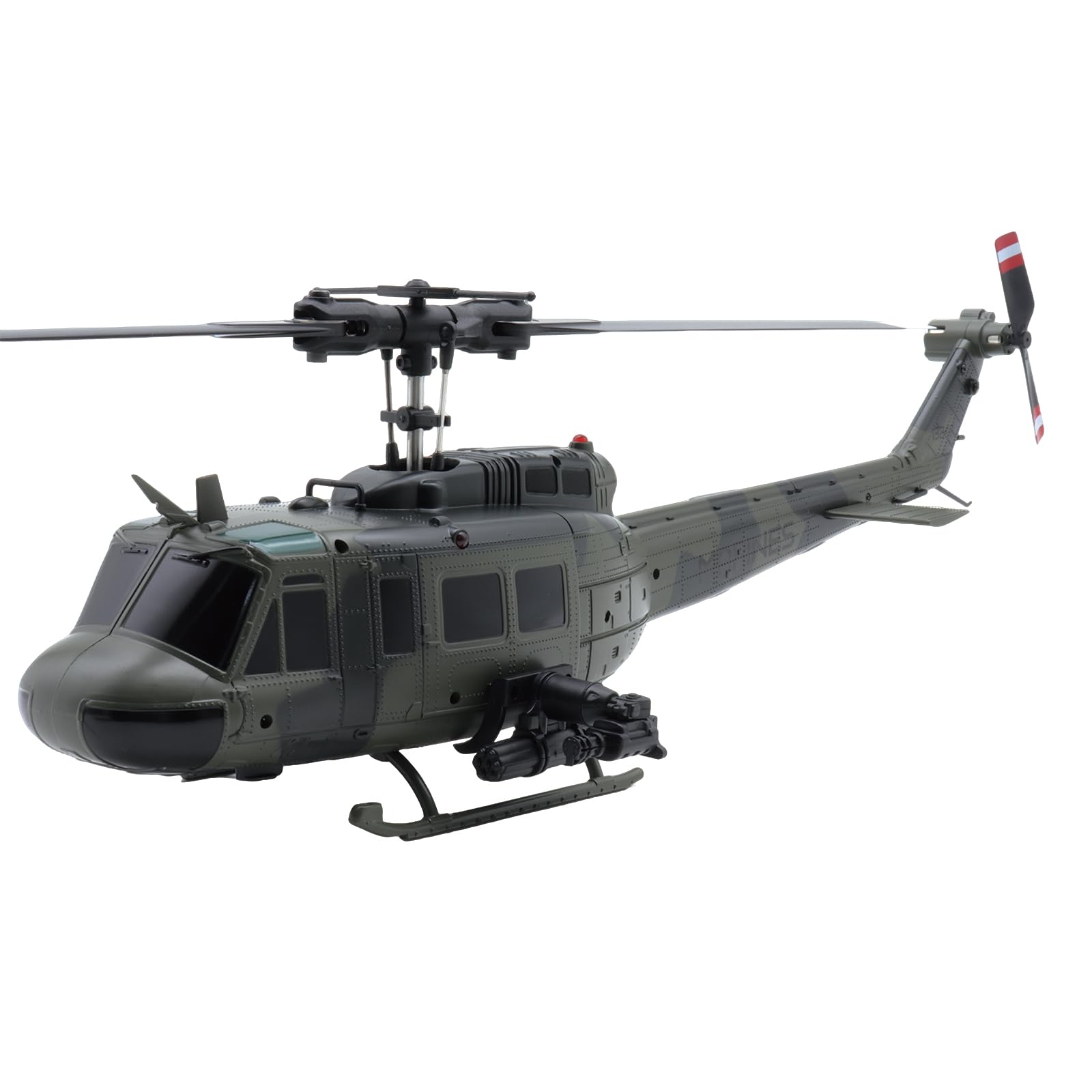 RC-ERA C032 UH-1 Huey RC Hubschrauber 1:48, Flybarless 6CH Brushless-Motor, 6-Achsen-Gyrostabilisierung, Optische Flusspositionierung & 3D-Rückwärtsflug Helikopter Für Hobbyisten
