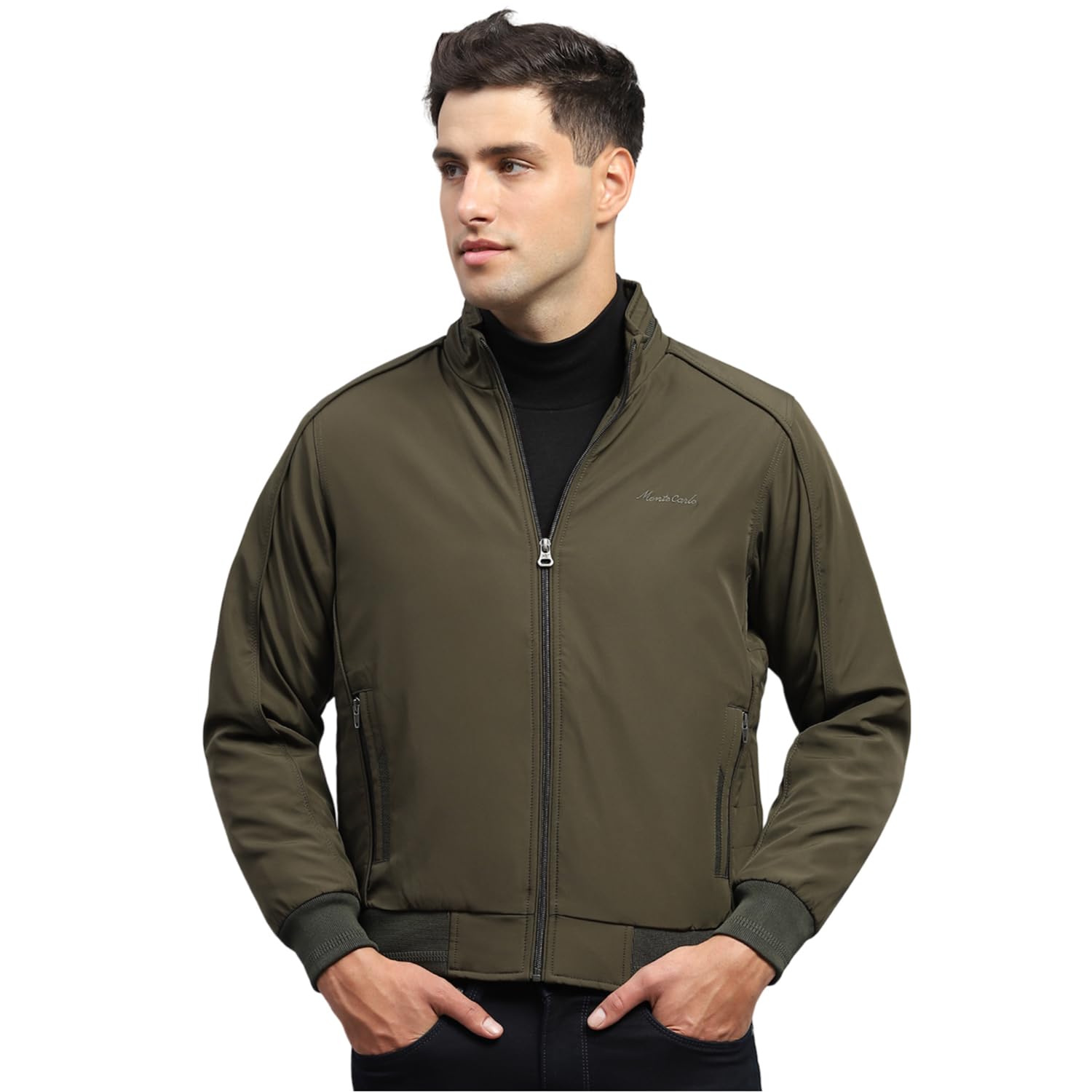 monte carlo Regular Fit Men's Winter Jacket| Full Sleeves | Front Pockets | Solid Pattern | Warm & Stylish Parka Jacket For Men's-picture-35
