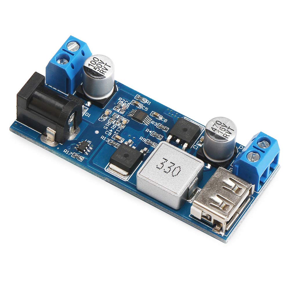 Konwerter Zasilacz Step-Down 12 V / 24 V do 5 V 5 A - Regulator Napięcia DC 9 V-36 V Wejście do DC 5 V-5,3 V 3,5-6 A Transformator