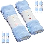 4 Pack Car Seat Belt Straps Cover for Baby Kids, Baby Carrier Straps Covers Stroller Strap Pads Baby Car Seat Belt Neck Covers for Baby(9.8'’X2.2''inch)