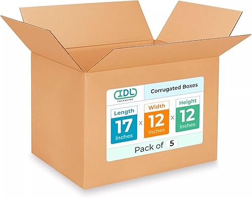 Miniatura 616 de Cajas para envío IDL Packaging - B-1266-5 de cartón corrugado, tamaño pequeño, de 12 pulgadas de largo x 6 pulgadas de ancho x 6 pulgadas de alto
