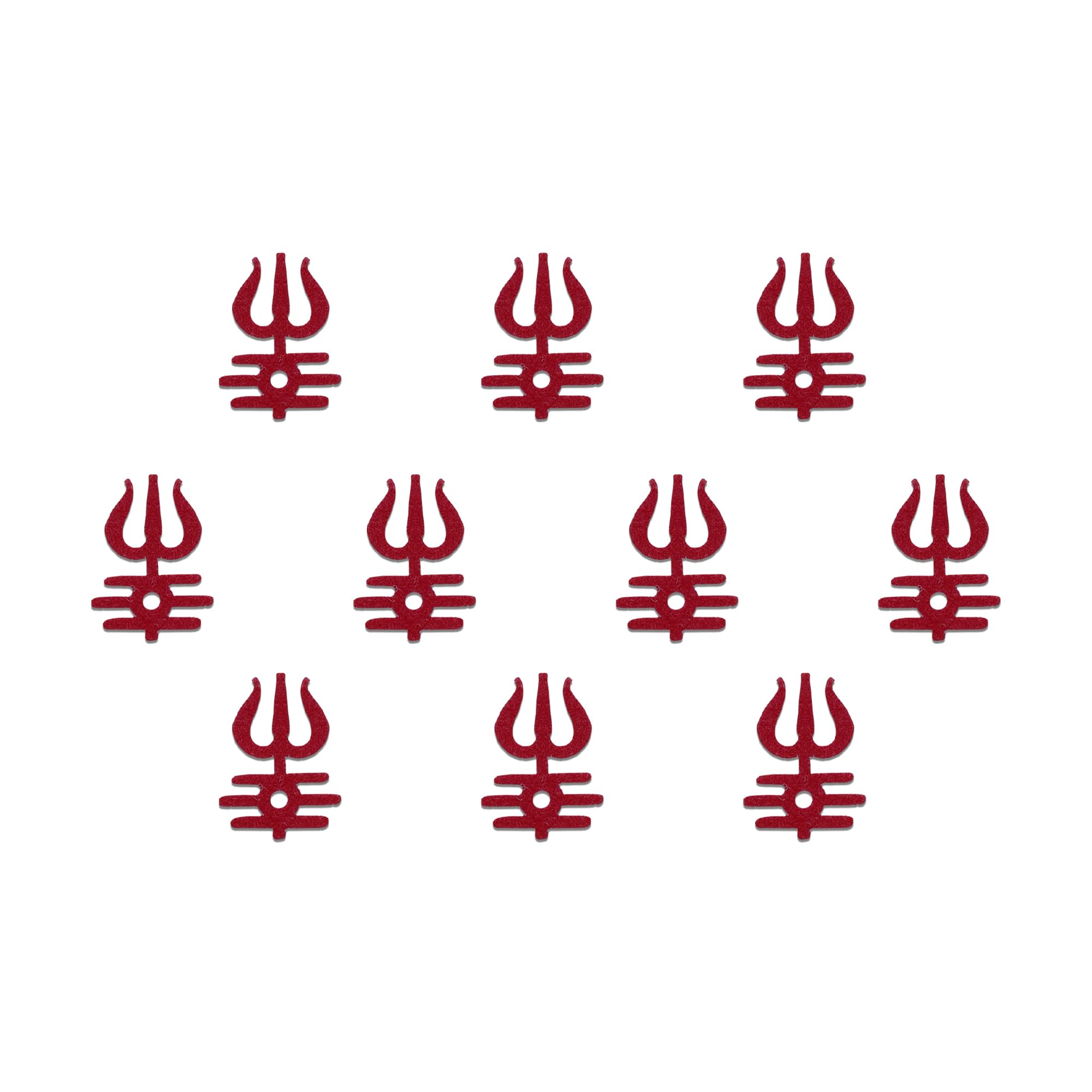 Comet Busters® Maroon Mahakal Tripund Trishul Bindis – 13mm Sacred Spiritual Tilak Designer Bindi for Women & Girls (10 Bindis) (OBIN2523)-picture-22