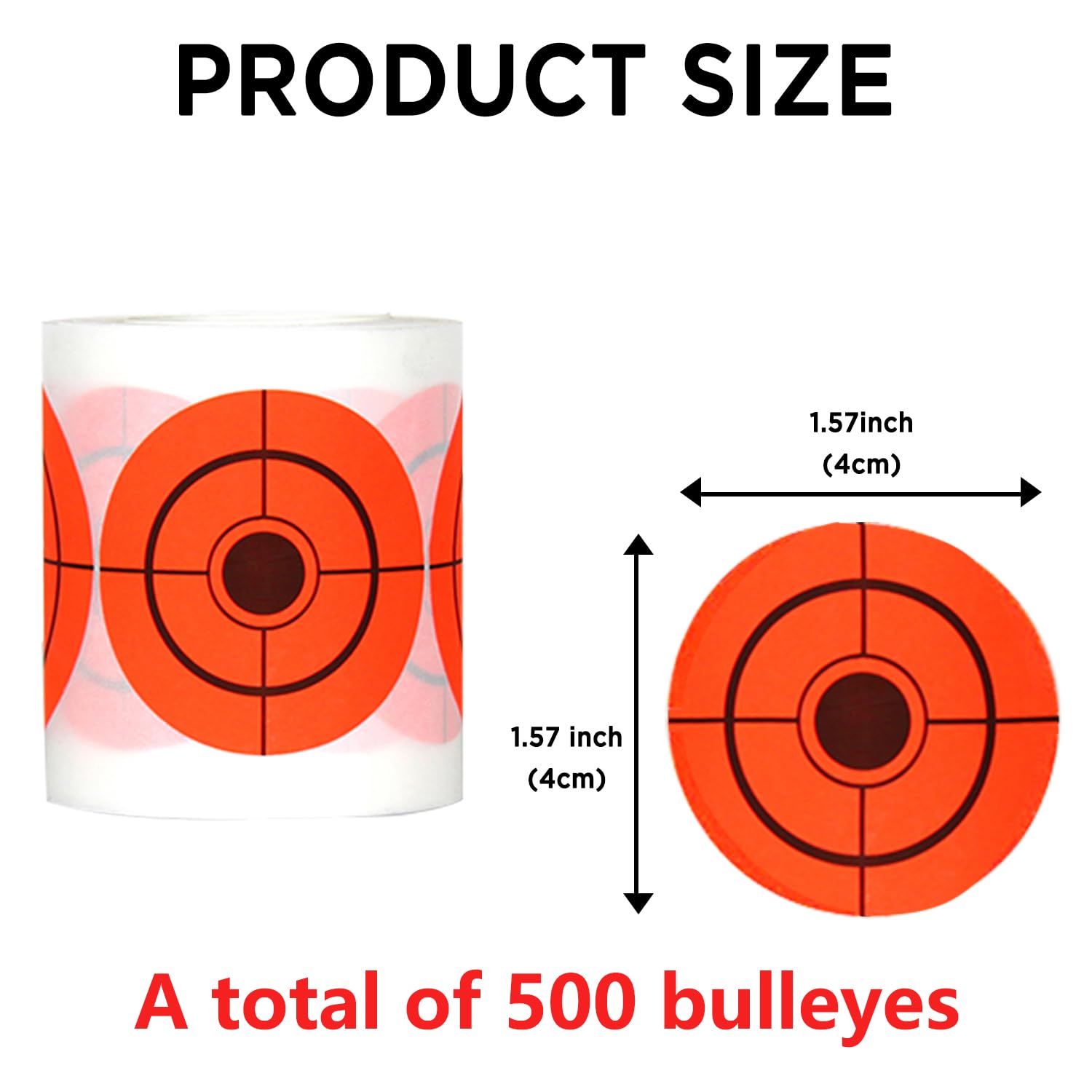 ATFLBOX 500 Pezzi Stick on Targets 4 cm Target Paster Paper Stickers