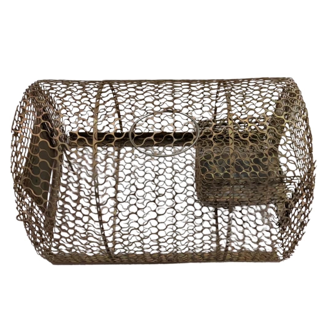 Heavy-Duty Wire Mesh Crab Trap Cage for Fishing | Metal Collapsible Crab Pot with Multi-Entrance Doors | Rust-Proof Saltwater Coating Bait Basket for Blue, Dungeness & Rock Crabs-picture-29