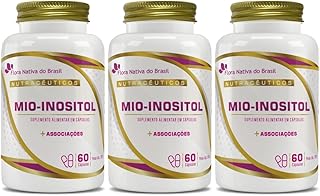 Kit Com 03 - Mio-Inositol + Associações 60 Capsulas 500mg Flora Nativa - Produto 5 mais recomendado com 4.5 estrelas