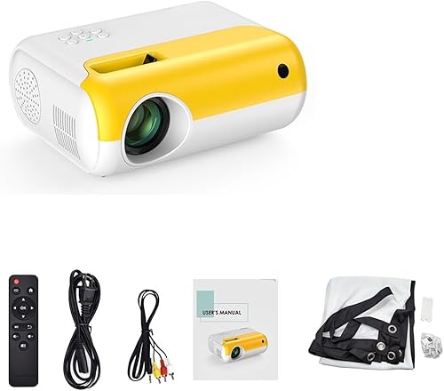 ZYkaa P80 Led Mini Projector 800x480dpi 2800 Lumen Portable Projetor 1080P Supported Proyector For Home Theater Video Beamer (Color Mirroring