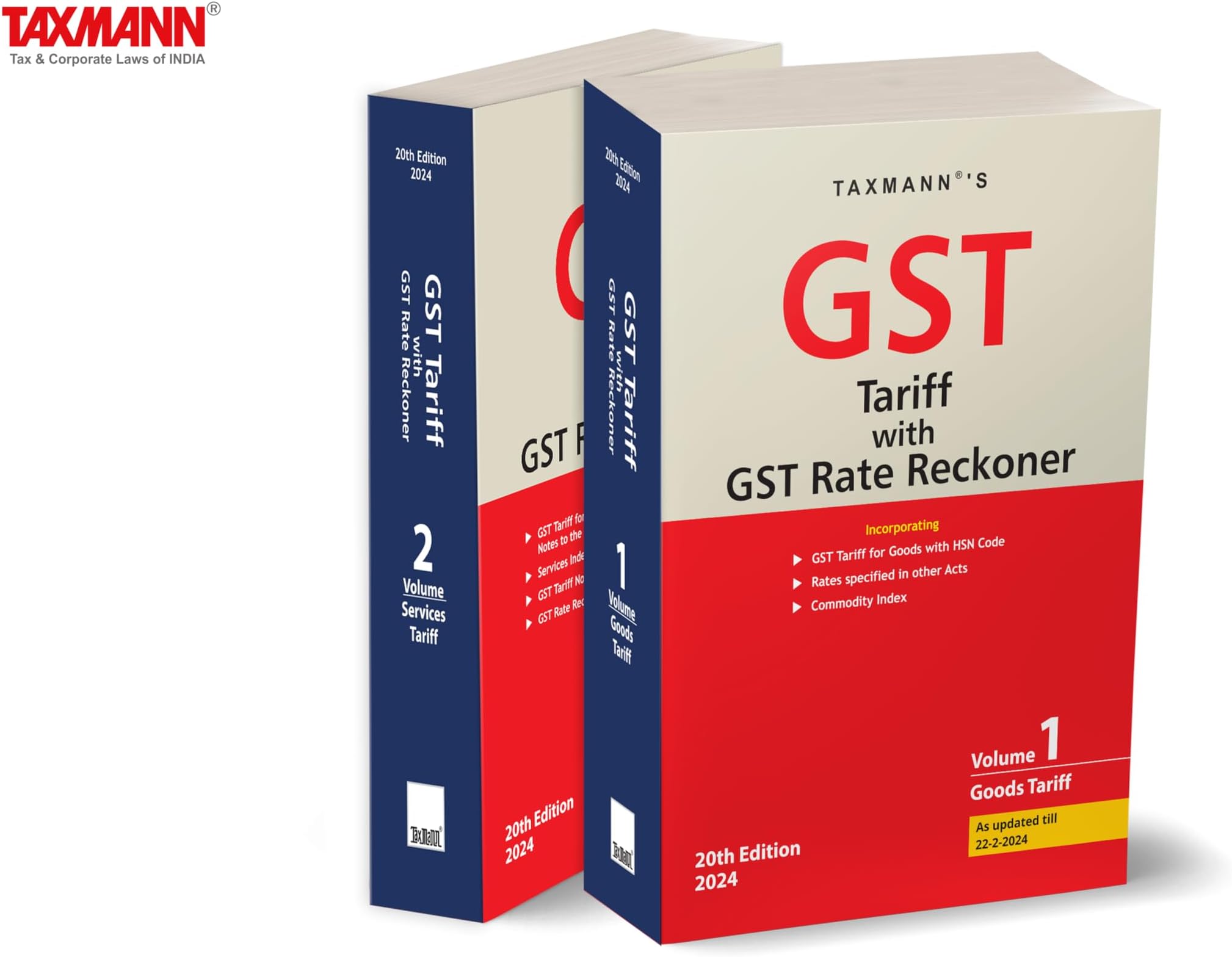 Taxmann’s GST Tariff with GST Rate Reckoner [2024] – Incorporating HSN & SAC wise Tariff with GST Tariff Notifications, Latest Clarifications, Case Laws, etc. Paperback – 20 March 2024