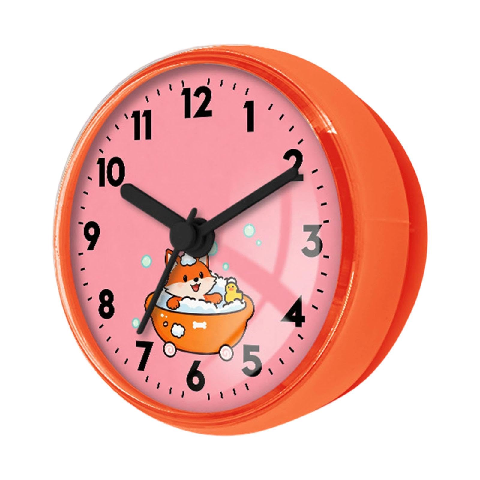 Horloge pour salle de bain anti-buée : fixez la sans percer grâce à sa ventouse
