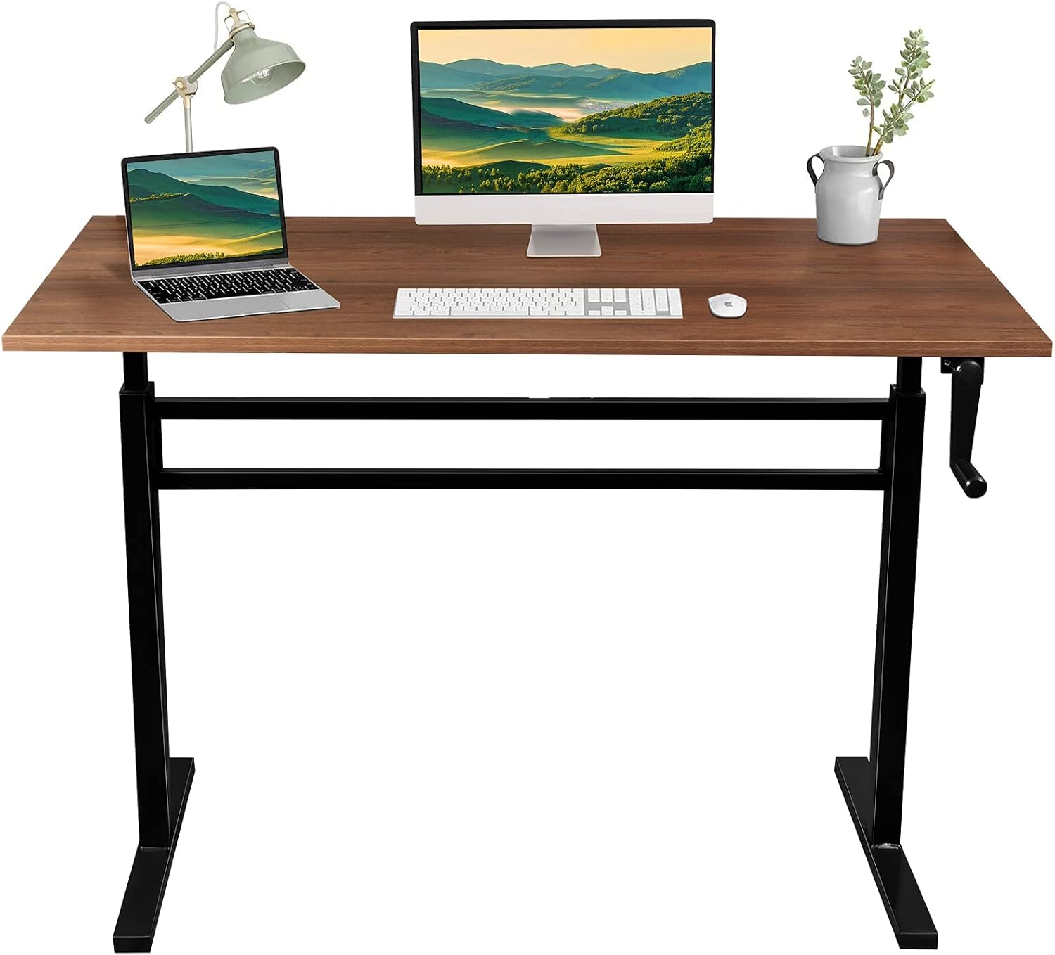 ERGO COMFY Manual Height Adjustable Standing Desk, 48 x 24