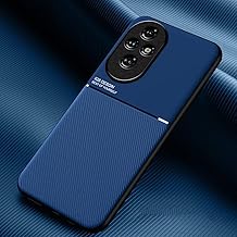 COMAKU Cover per Honor 200 Pro 5G, Ultrasottile PU + TPU Silicone Antiscivolo Antiurto Case Con Texture Bumper Custodia Cover - Blu
