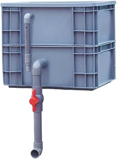 Vlfn周装箱を利用した水槽フィルター、工業風の亀水槽、浄水フィルター、滴流式フィルターボックス、上部フィルター、水循環システム、沼澤箱 (XS-25*17*14CM)
