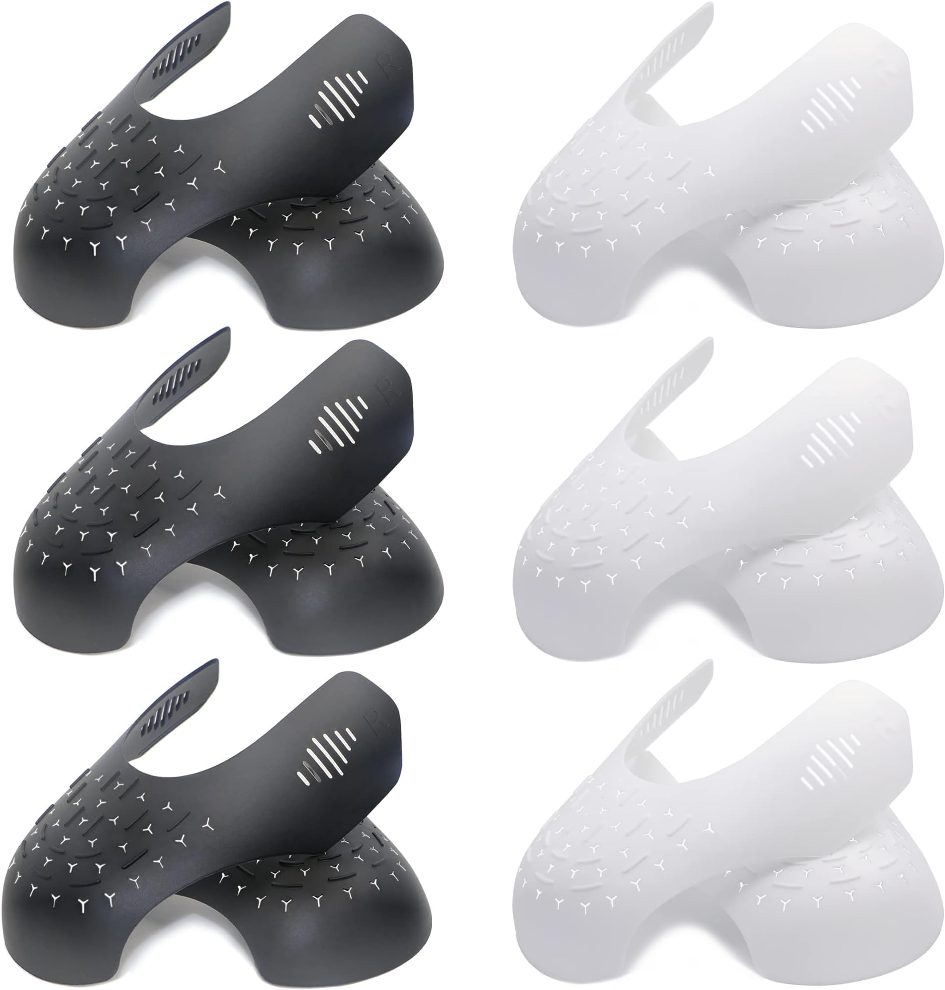 6 Pairs 2023 New Version Anti-Wrinkle Shoe Toe Box Protectors, Toe Box Decreaser Prevent Shoes Crease Indentation, Anti-Creases Protectors for Men's US Size 7-12/Women's US Size 5-9