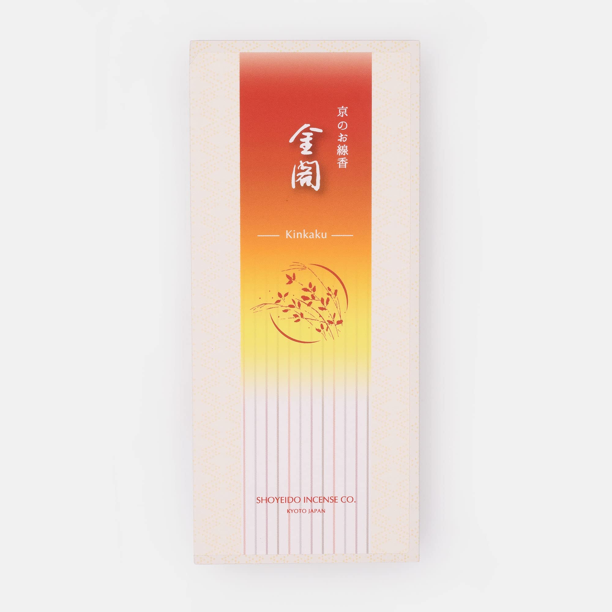 Shoyeido Kin-kaku Golden Pavilion Japanese Incense 100% Natural - 175 Sticks in Recycled-paper Box - zen minded