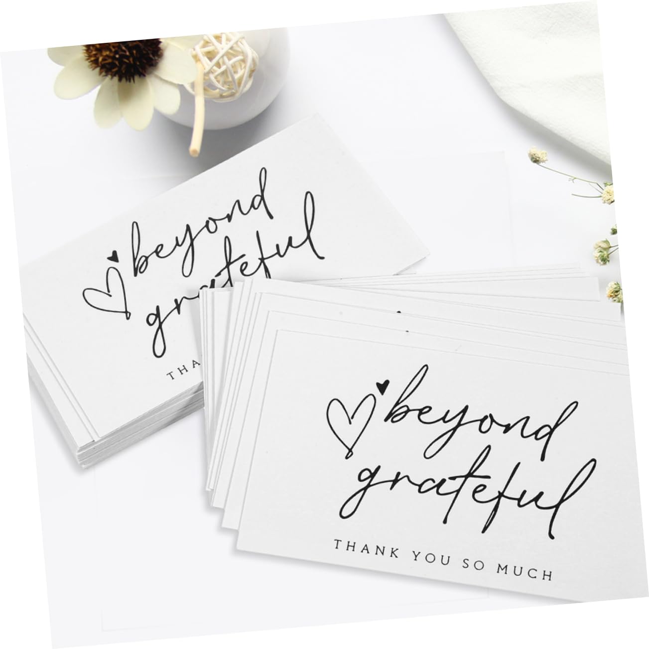 Housoutil 4 Sätze Dankeskarten Für Hochzeiten Und Geschäfte Elegante Dekorative Karten Mit Umschlägen Für Geschäftliche Anlässe Danksagungen Kompaktem Format 150 Stück * 4