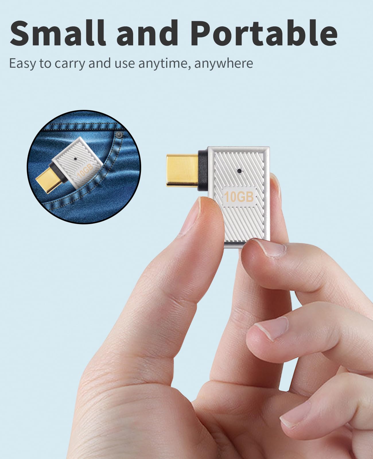 Adaptador Usb C A Usb En Ángulo Recto, Adaptador Usb A Macho | Meses
