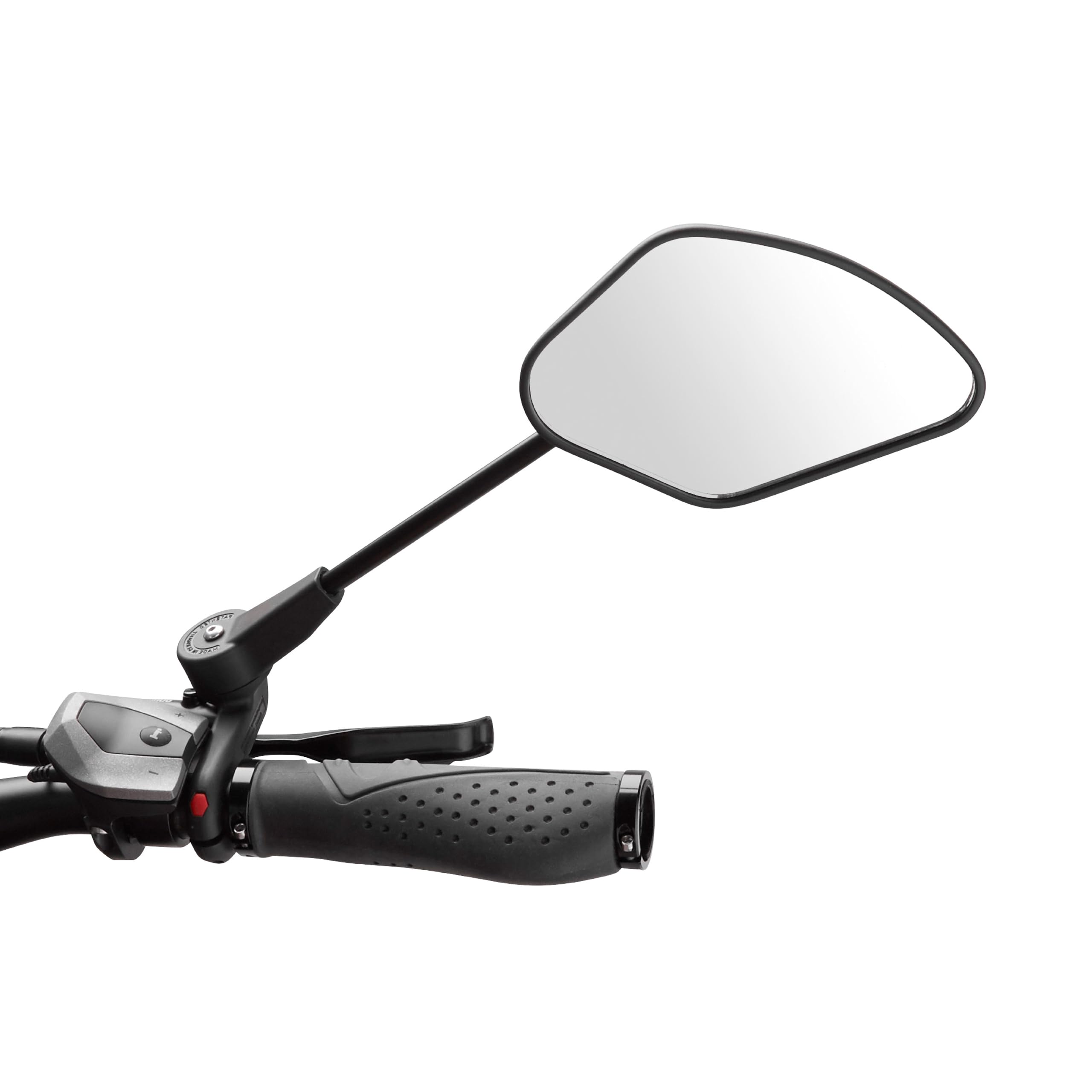 Krampe Fahrradspiegel "KF Sport Typ A"-Made in Germany, Spiegelmaß 13,1 x 8,2 cm, stabiler Rückspiegel für E-Bike & Fahrrad, individuell einstellbar, für rechte Lenkerseite