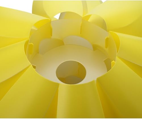 Miniatura 6 de Lightingsky Colgante de techo de 20 pulgadas (19.7in) DIY IQ Rompecabezas de flor de loto kit de pantalla con cable colgante de 15 pies (amarillo)